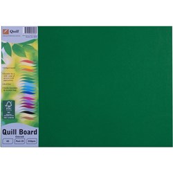 Quill Board A3 210gsm Emerald Pack of 25