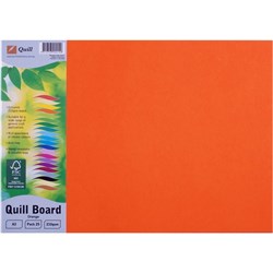 Quill Board A3 210gsm Orange Pack of 25
