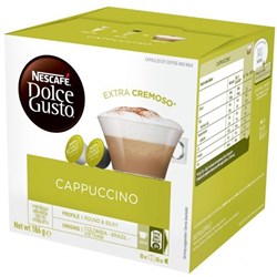 Nescafe Dolce Gusto Coffee Capsules Cappuccino Pack 16