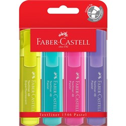 Faber-Castell Textliner Highlighter Pastel Assorted Pack of 4