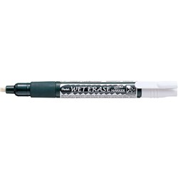 Pentel Reversible Nib Liquid Chalk Wet Erase Bullet and Chisel Marker White