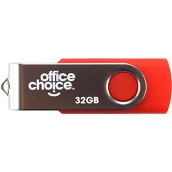 Office Choice USB2.0 Drive 32GB Rotating Silver