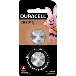 Duracell Speciality Lithium Button Battery 2016 Pack Of 2
