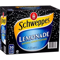 Schweppes Lemonade 375ml Can Pack of 30