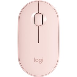 Logitech M350 Pebble Slim Wireless Mouse Rose