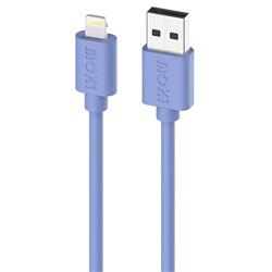 Moki USB-A To Lightning SynCharge Cable 1 Metre Ultra Blue