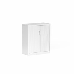 OLG Tempo Tambour Cabinet 2 Shelves 900W x 450D x 1020mmH White