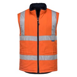 Portwest Hi-Vis Reversible Vest Medium Orange