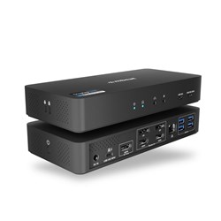 Mbeat HDL18 DisplayLink USB-C Triple 4K Docking Station Black