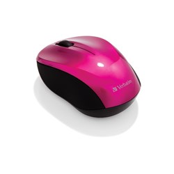 Verbatim Go Nano Wireless Mouse Hot Pink