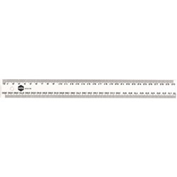 Marbig Plastic Ruler 40cm Clear