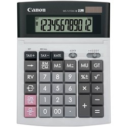 Canon WS1210HiIII Desktop Calculator 12 Digit Grey