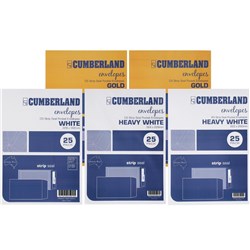Cumberland Plain Envelope Pocket C4 229 x 324mm Strip Seal Gold Pack Of 25