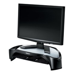 Fellowes Smart Suites Corner Monitor Riser With Tray Black