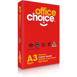Office Choice Premium Copy Paper A3 80gsm White Ream Of 500