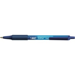 Bic Softfeel Ballpoint Pen Retractable Medium 1mm Blue