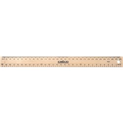 Celco Wooden Ruler 30cm Polished