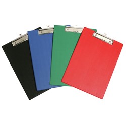 Marbig PVC Clipboard Foolscap Red