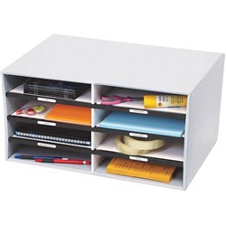 Marbig Sort 'N' Stor Organiser 8 Compartments 525W x 345D x 255mmH Grey