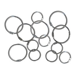 Esselte Hinged Rings No.7 19mm Silver